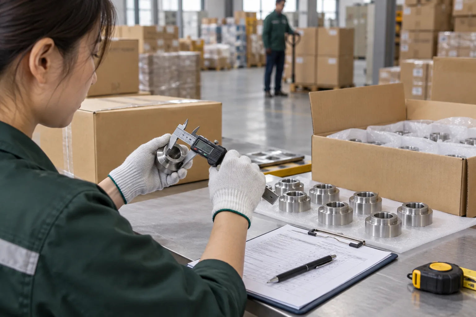 Illustrative product inspection and measurement scene